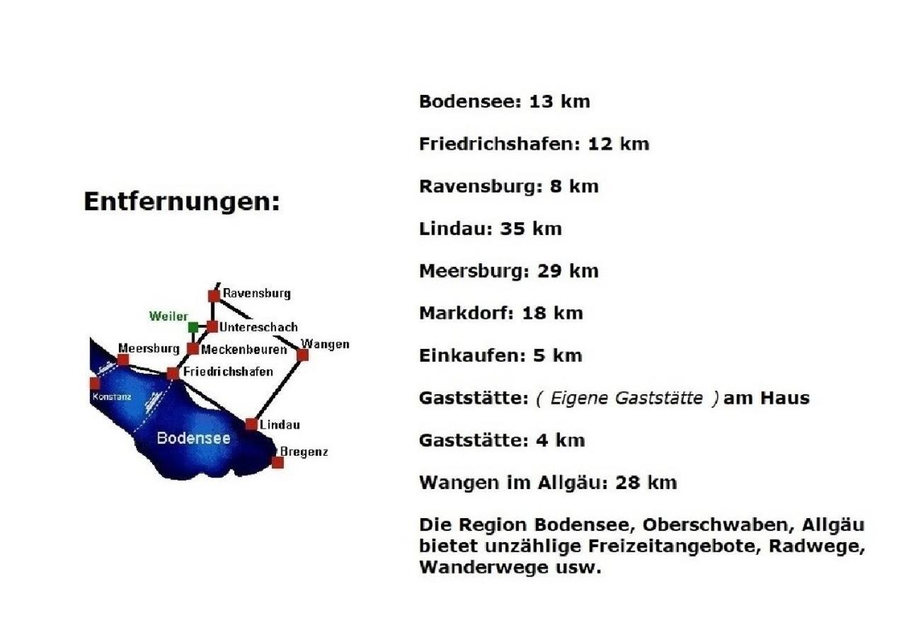 Gaestezimmer Wagner Meckenbeuren Exterior foto